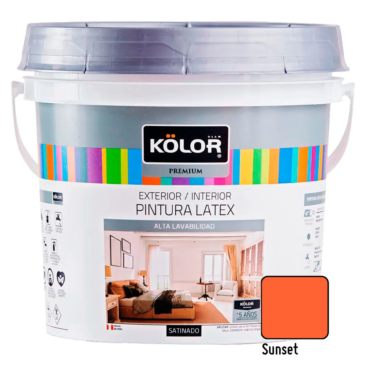 Pintura Kolor Satinado Sunset 1GL, marca CERESITA - Foto Principal