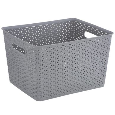 Canasta Rat�n 19L Gris