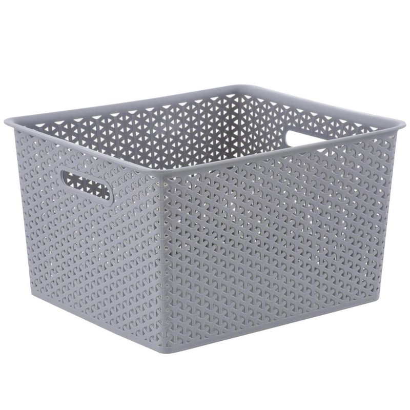 JUST HOME COLLECTION - Canasta Ratán 35L Gris