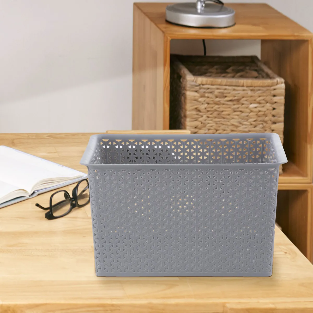 JUST HOME COLLECTION - Canasta Ratán 35L Gris