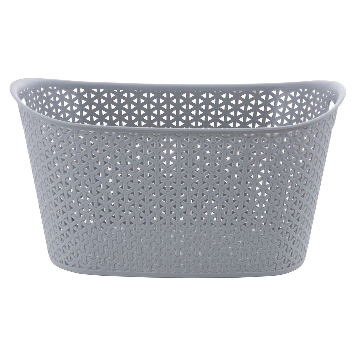 JUST HOME COLLECTION - Canasto Oval Gris Grande 24L