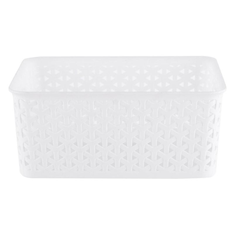JUST HOME COLLECTION - Canasta Ratán 4L Blanco