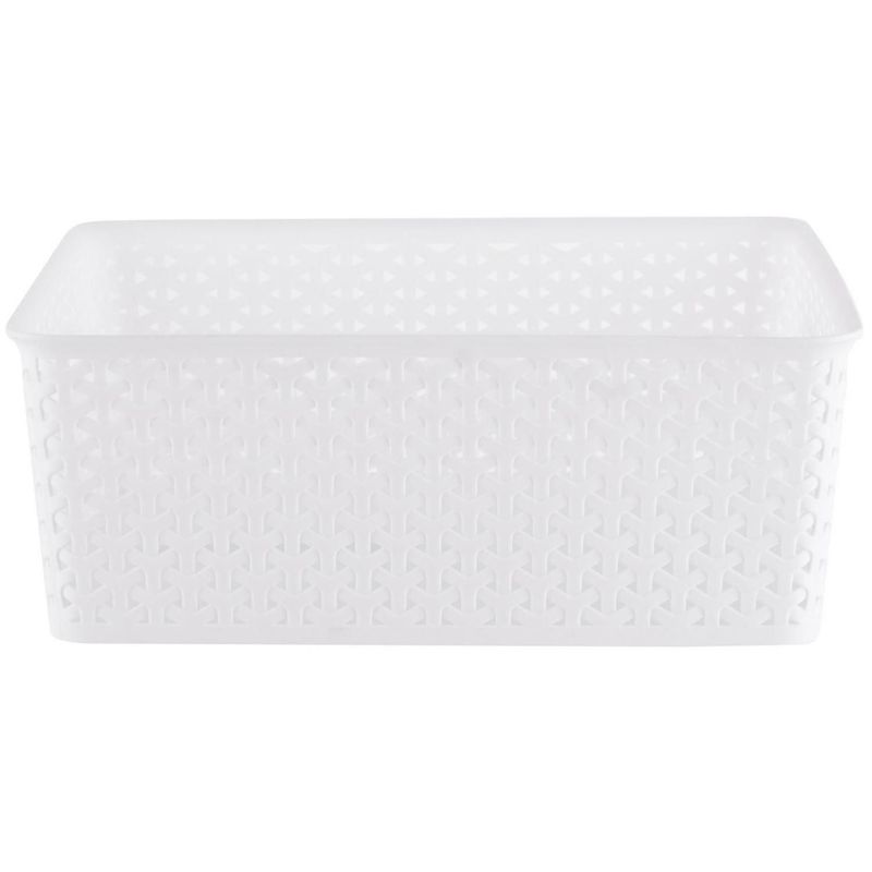 JUST HOME COLLECTION - Canasta Ratán 14.5L Blanco