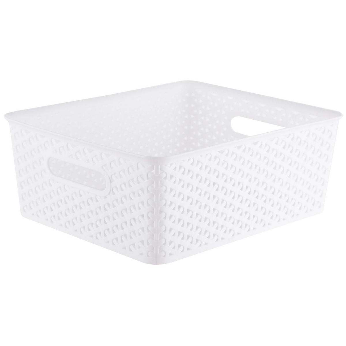 JUST HOME COLLECTION - Canasta Ratán 14.5L Blanco