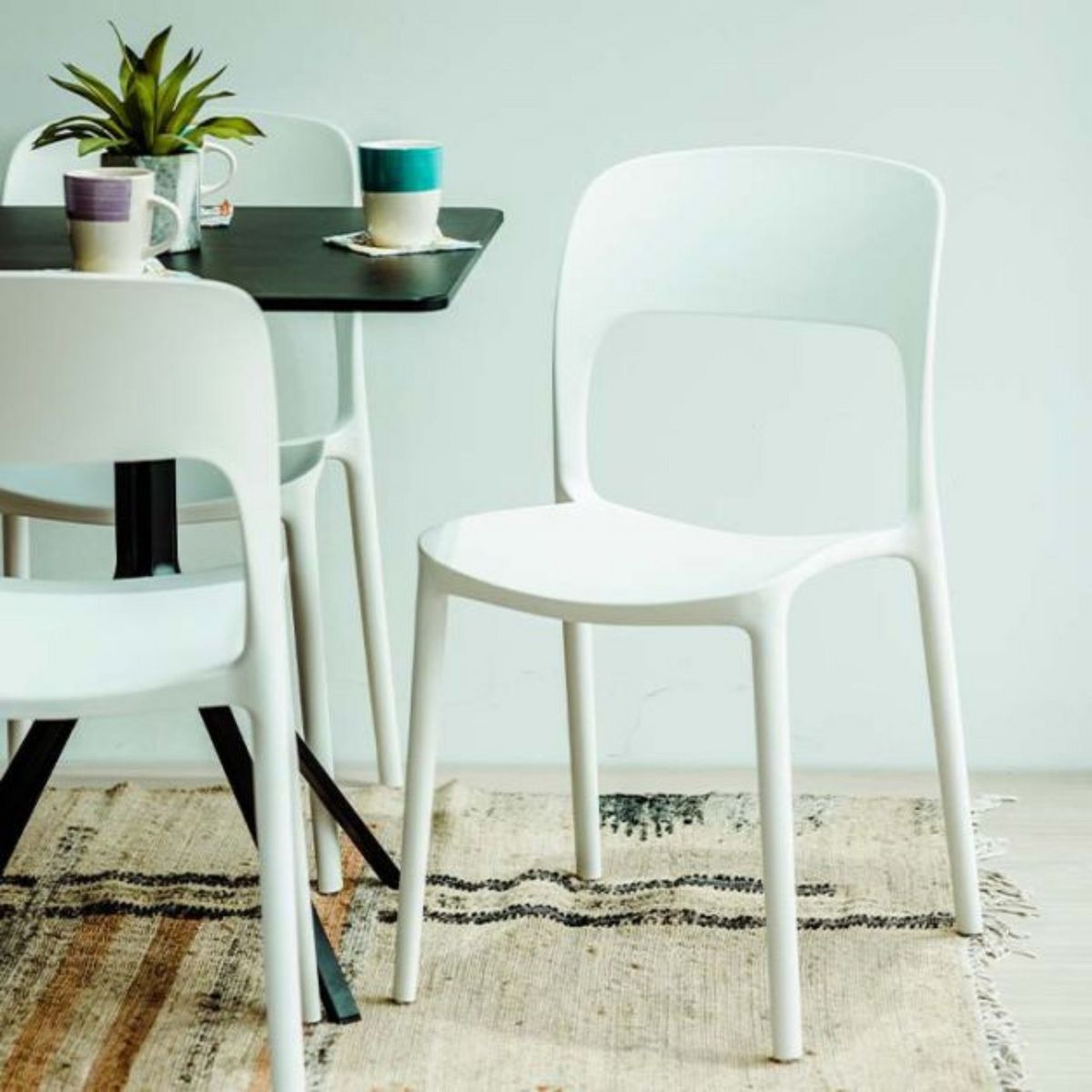 ZIYAZ - Silla de Comedor Soffi Blanco