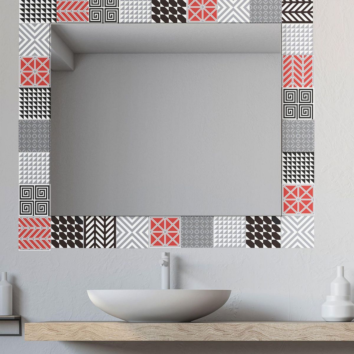 KANTU - Listelo de Vinil Borgoña 15x15cm