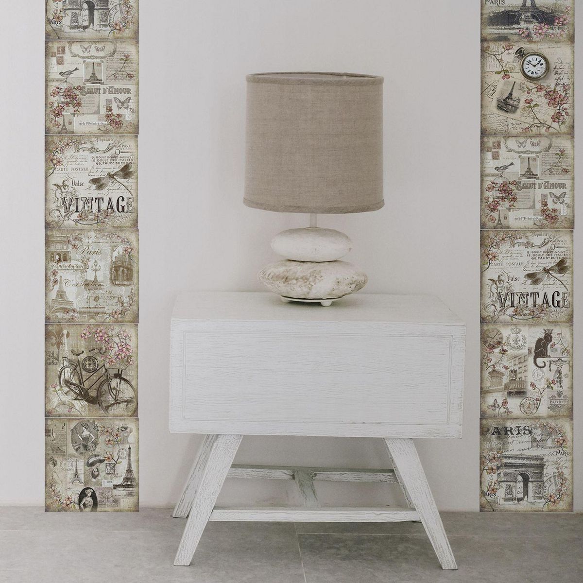 KANTU - Listelo de Vinil Paris 15x15cm 0.23m2