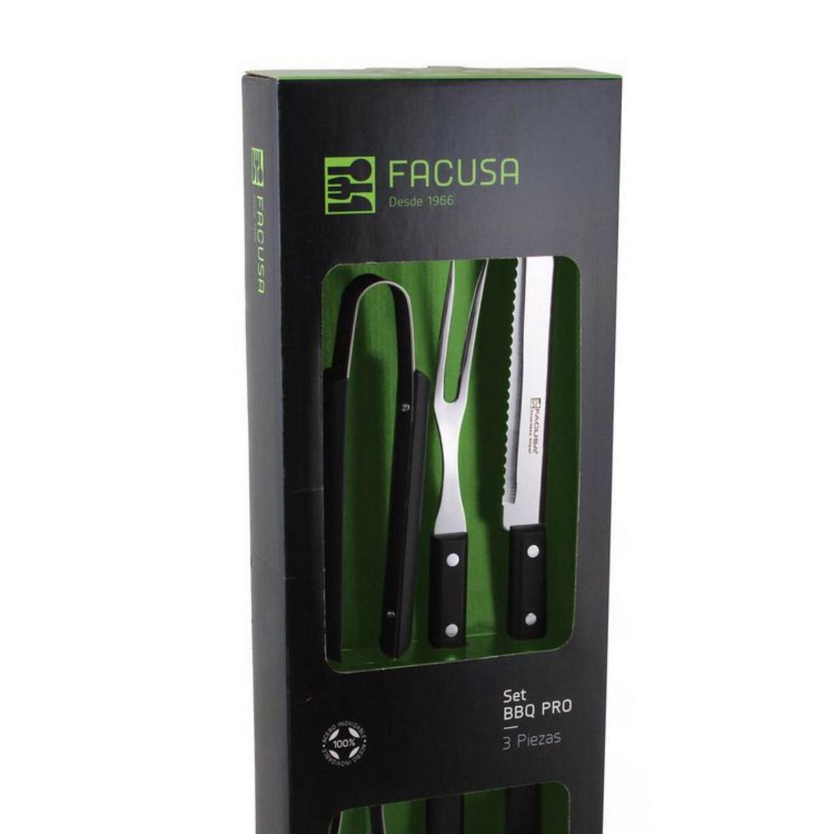FACUSA - Set de Utensilios x3 BBQ Premium