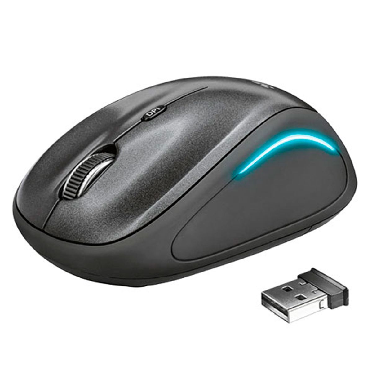 TRUST - Mouse Inalámbrico YVI FX Negro