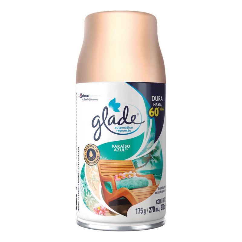 GLADE - Ambientador Glade Eléctrico Paraíso Azul 270Ml