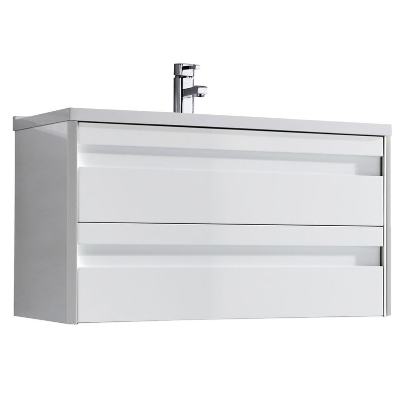 VALENZUELA - Mueble Bajo 80cm 2 Cajones Blanco