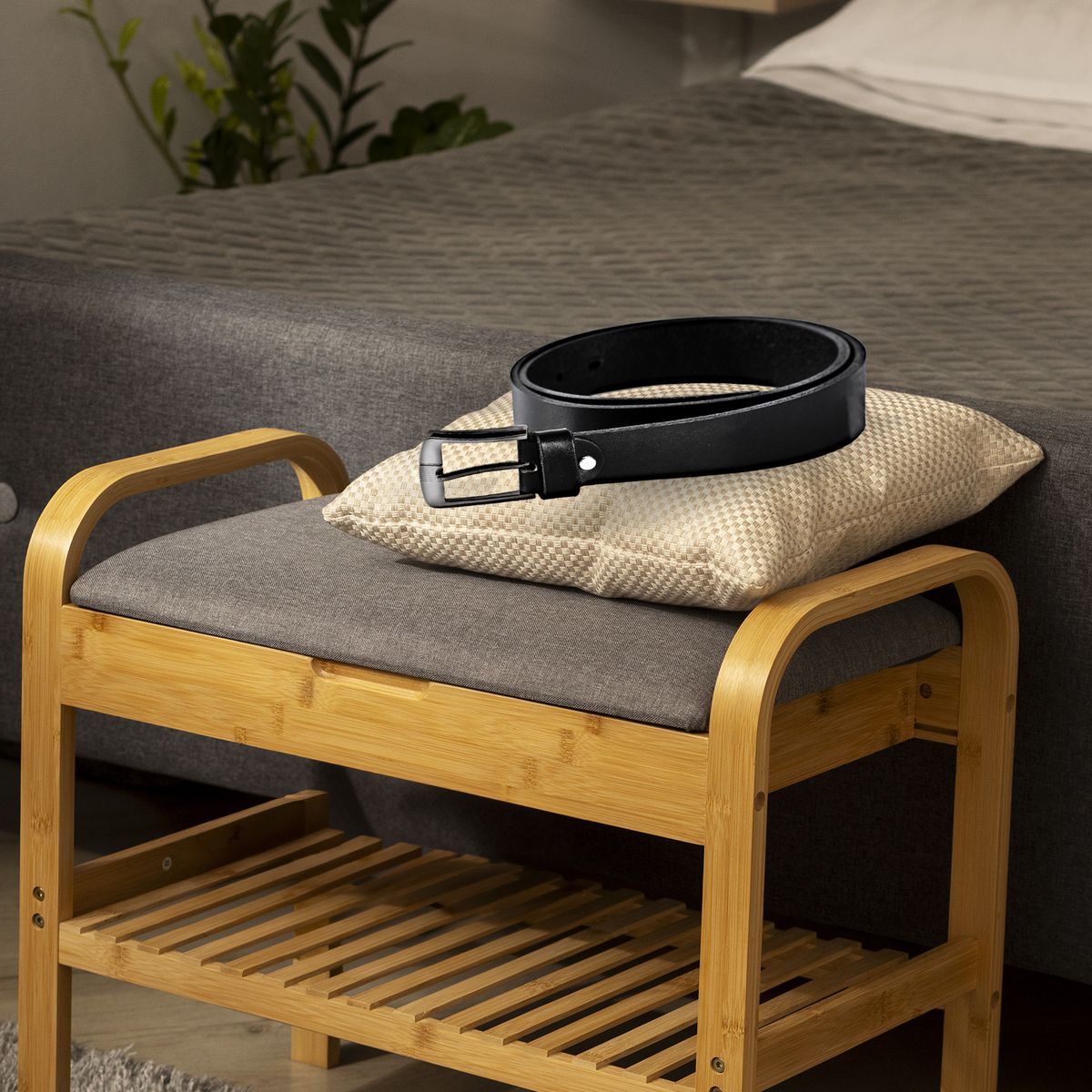 REDLINE - Correa de Cuero Negro 110 cm.