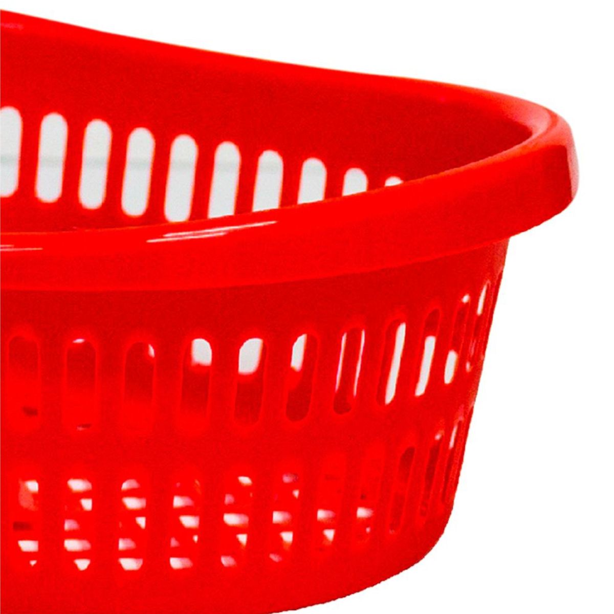 MAGICPLAST - Cesto Plástico Ovalado Rojo