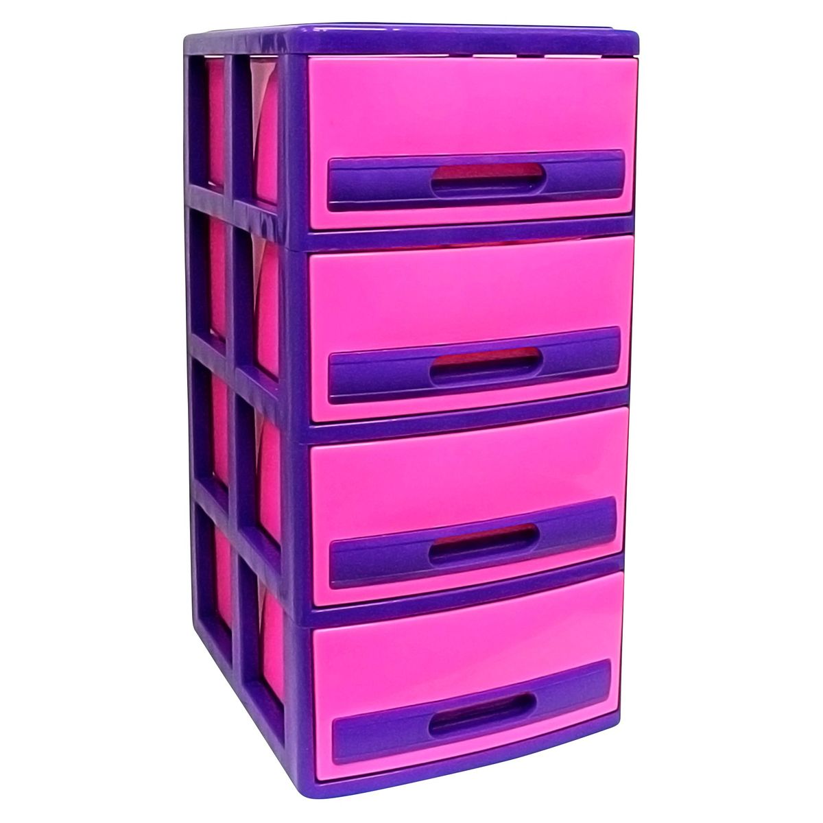 MAGICPLAST - Cómoda Cabinet Plástica 4 Cajones Barbie Fucsia