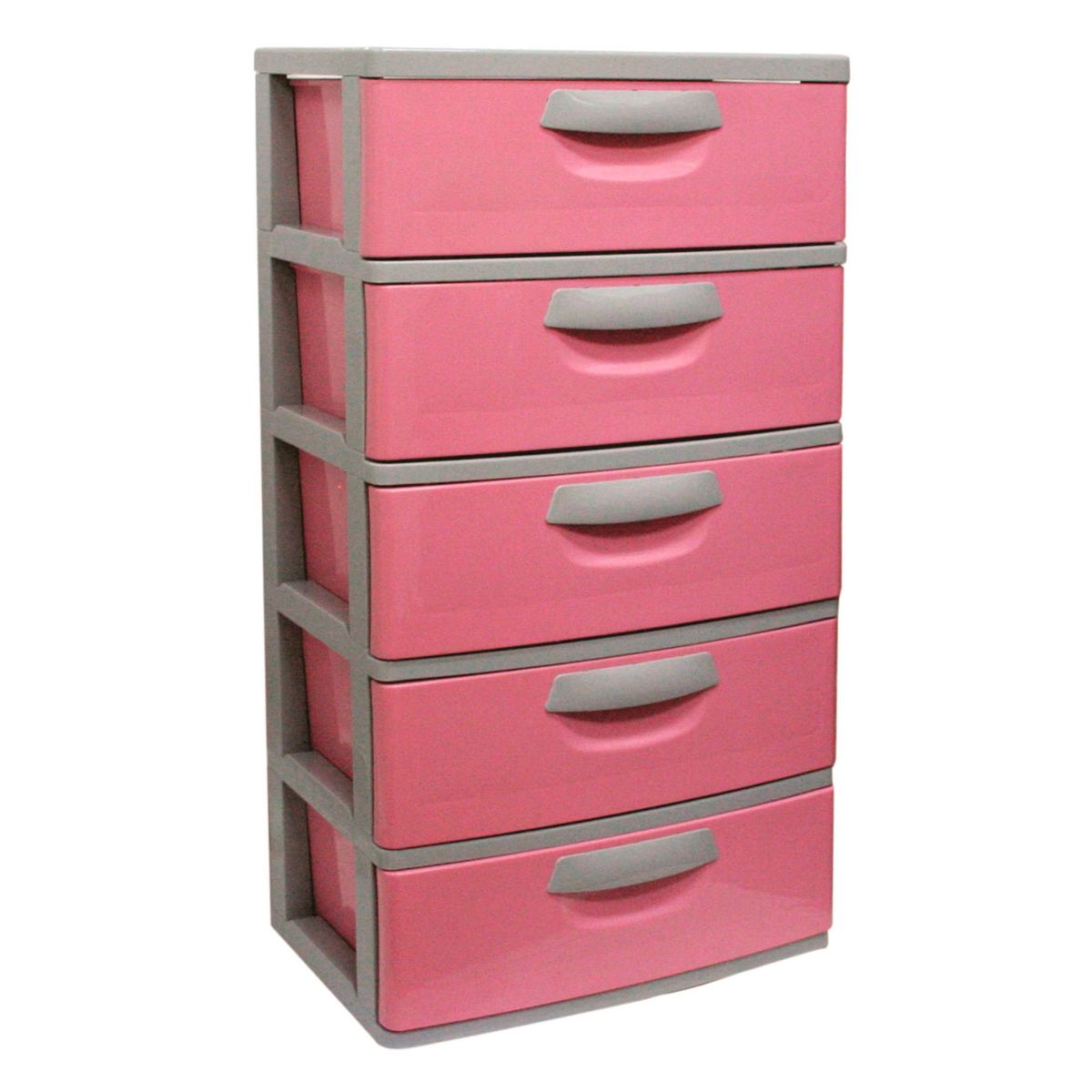 MAGICPLAST - Cómoda Jumbo X5 Gris Rosado