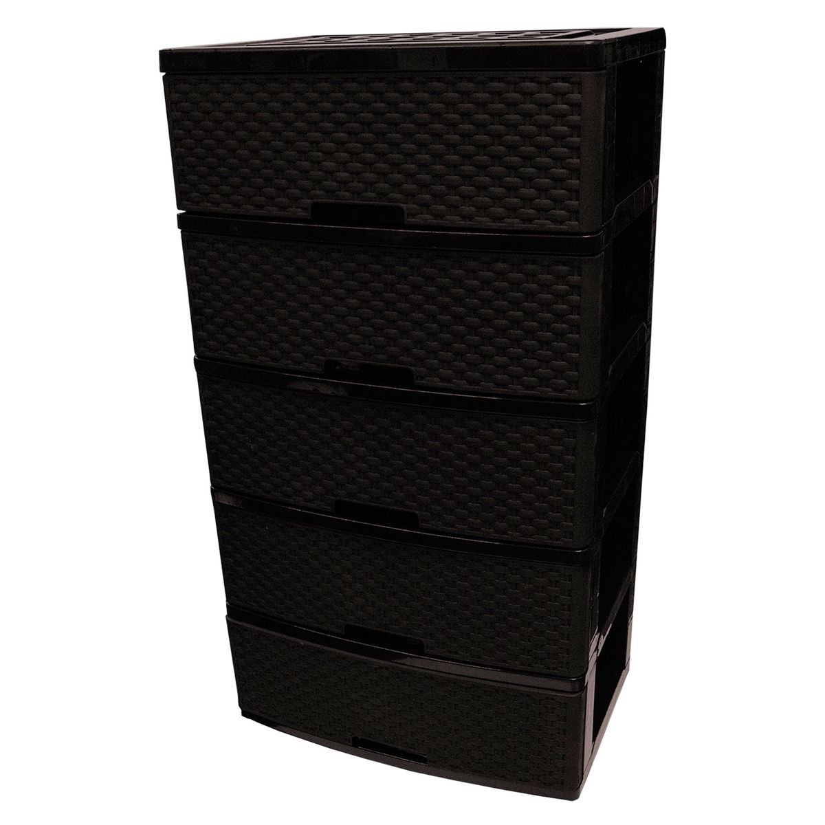 MAGICPLAST - Cómoda Mitran Plástica 5 Cajones Café