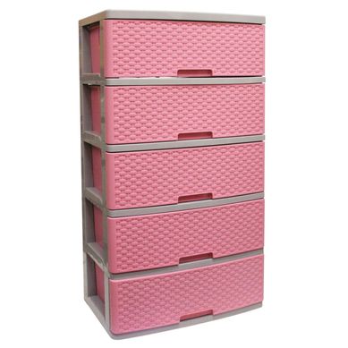Cmoda Mitran X5 Gris Rosado