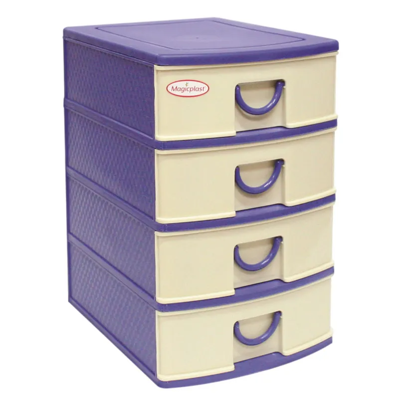 MAGICPLAST - Gavetero Magic X4 Acero Crema