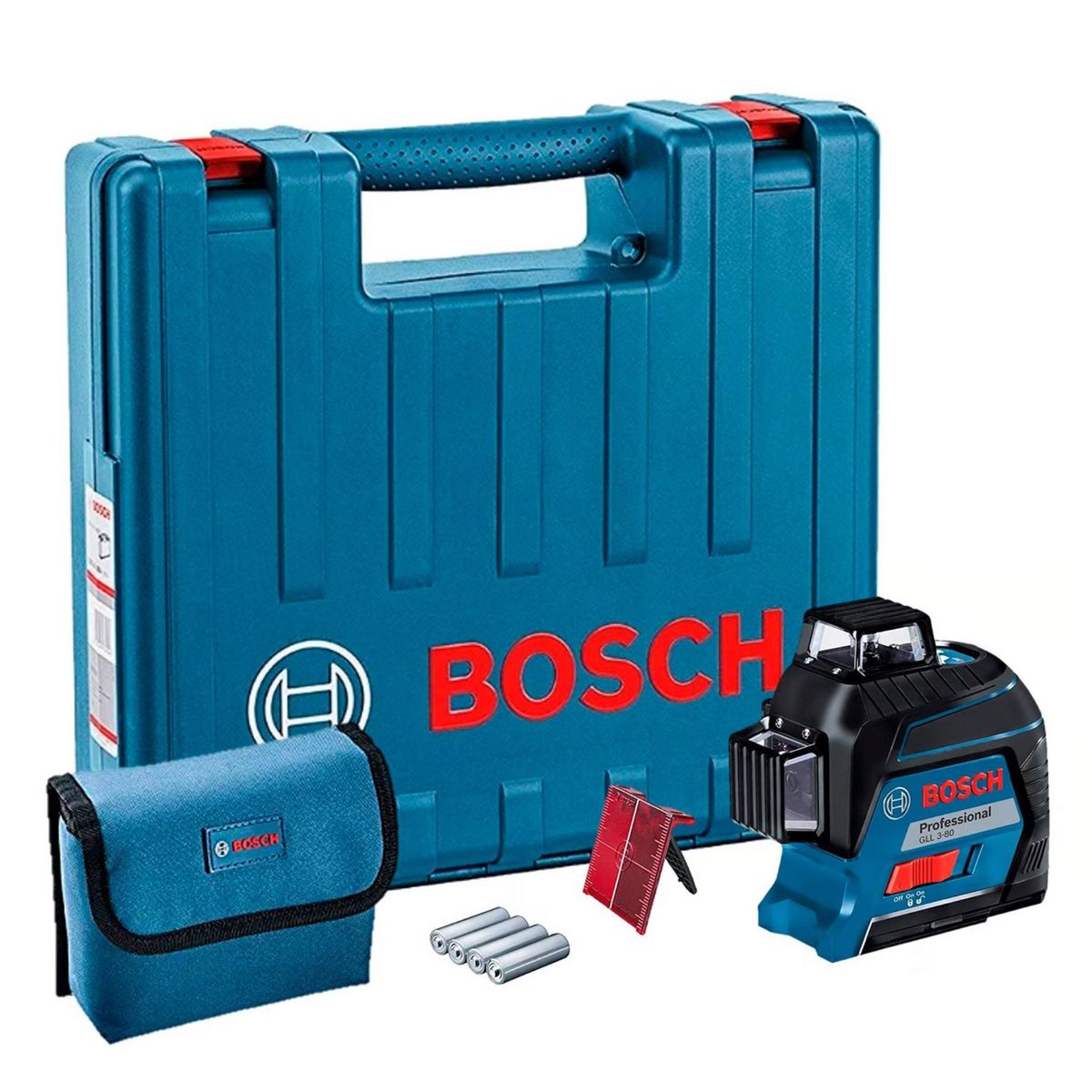 BOSCH - Nivel láser Bosch GLL 3-80 360° 80 metros en maletín