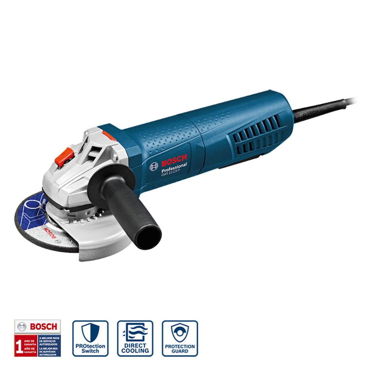BOSCH - Amoladora angular Bosch de 5" GWS 11-125 P - 1100W