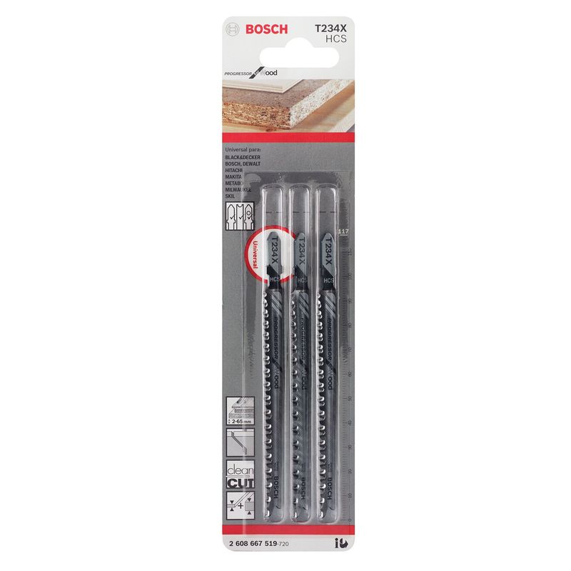 BOSCH - Hoja de Calar T234X Progressor for Wood x3 Bosch
