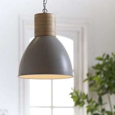 L�mpara Colgante Assen 1L E27 Gris