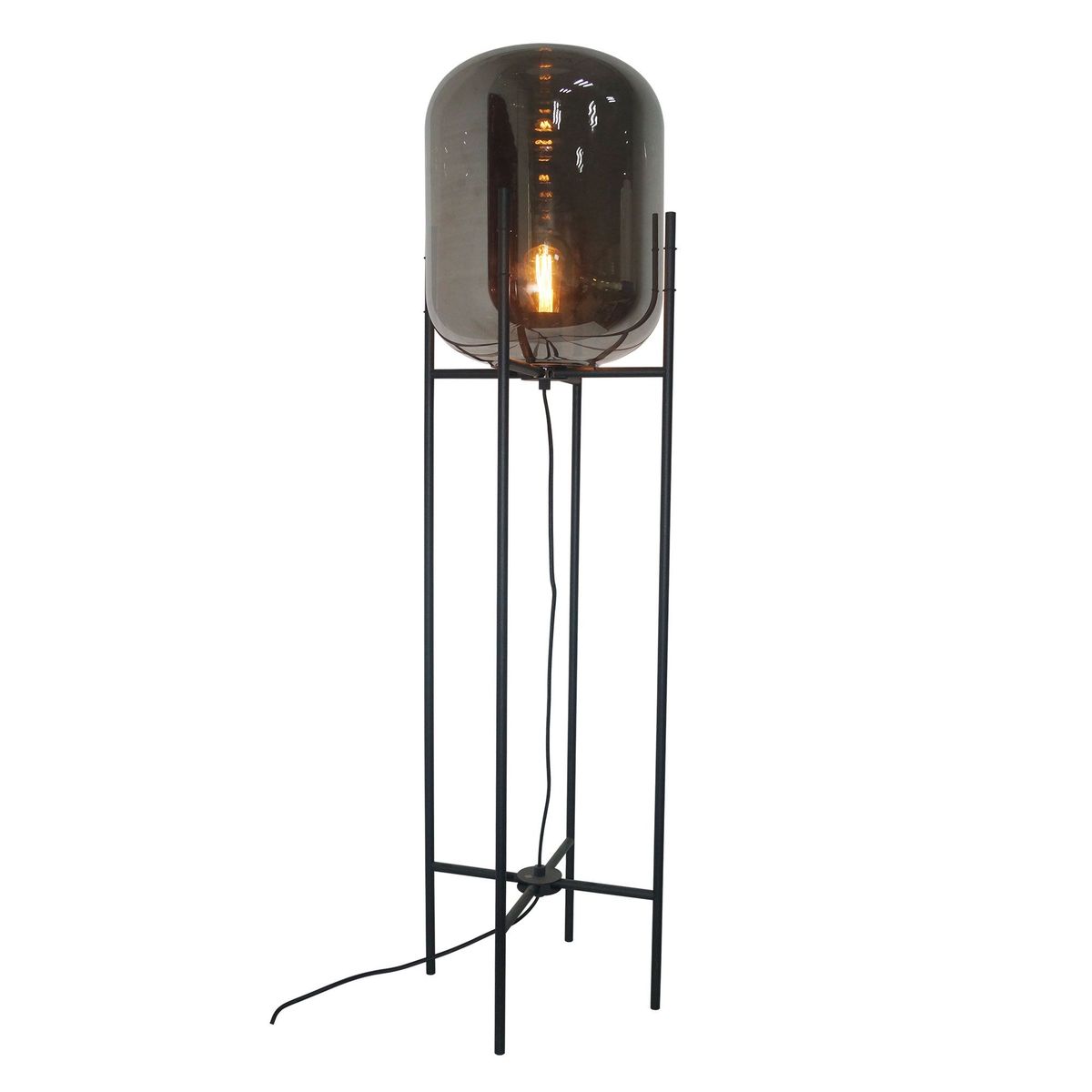 Lámpara de Pie Oss Negro 1 Luz E27, marca JUST HOME COLLECTION - Foto Principal