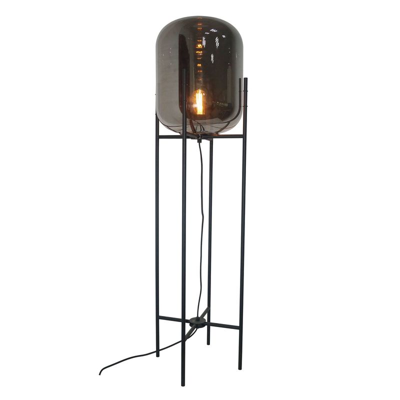 JUST HOME COLLECTION - Lámpara de Pie Oss Negro 1 Luz E27