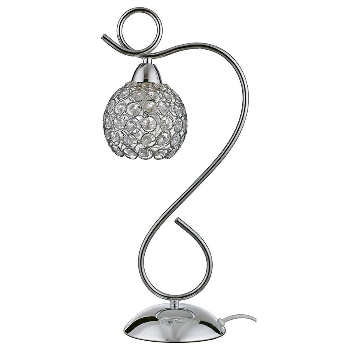 JUST HOME COLLECTION - Lámpara de Mesa Almada1L E14 Cromo