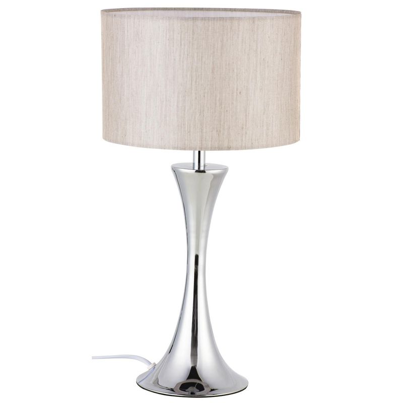 JUST HOME COLLECTION - Lámpara de Mesa Tomar 1L E27 Cromo