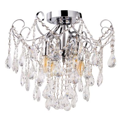 L�mpara Colgante Alaran 4 Luces Acero Incoloro/Transparente 30 W 45 cm