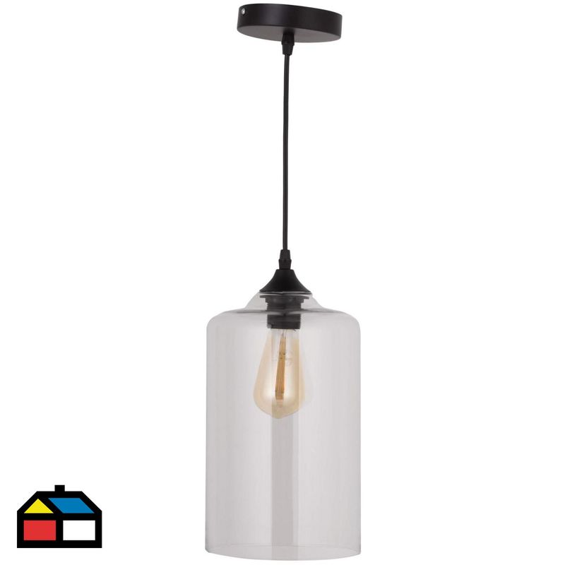 JUST HOME COLLECTION - Lámpara Colgante Suez 1L E27 Transparente