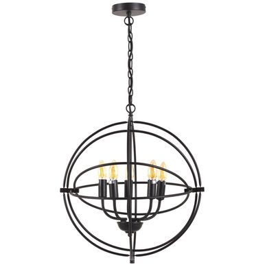 Lmpara Colgante Taupo 5L E14 Negro