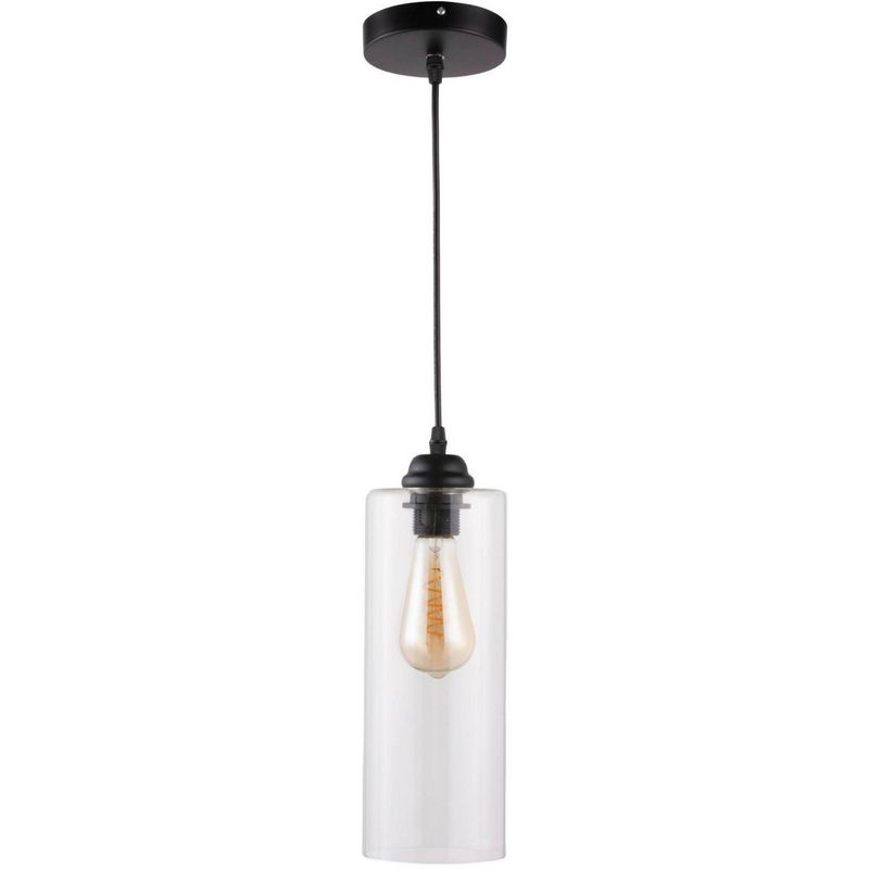 JUST HOME COLLECTION - Lámpara Colgante Brest1L E27 Negro