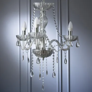 Lmpara Colgante Auriga 3 Luces Acero Gris/Plata 30 W 60 cm