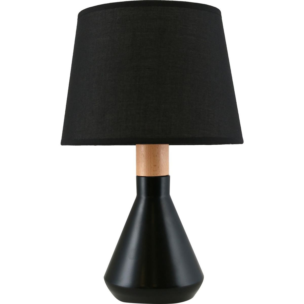 JUST HOME COLLECTION - Lámpara de Mesa Harlow 1L E14 Negro