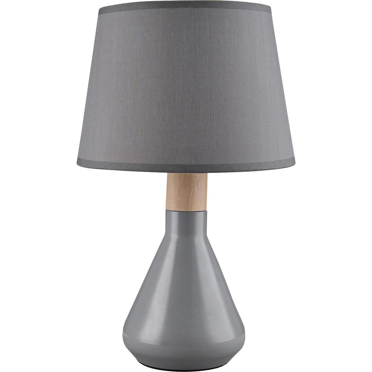 JUST HOME COLLECTION - Lámpara de Mesa Harlow 1L E14 Gris