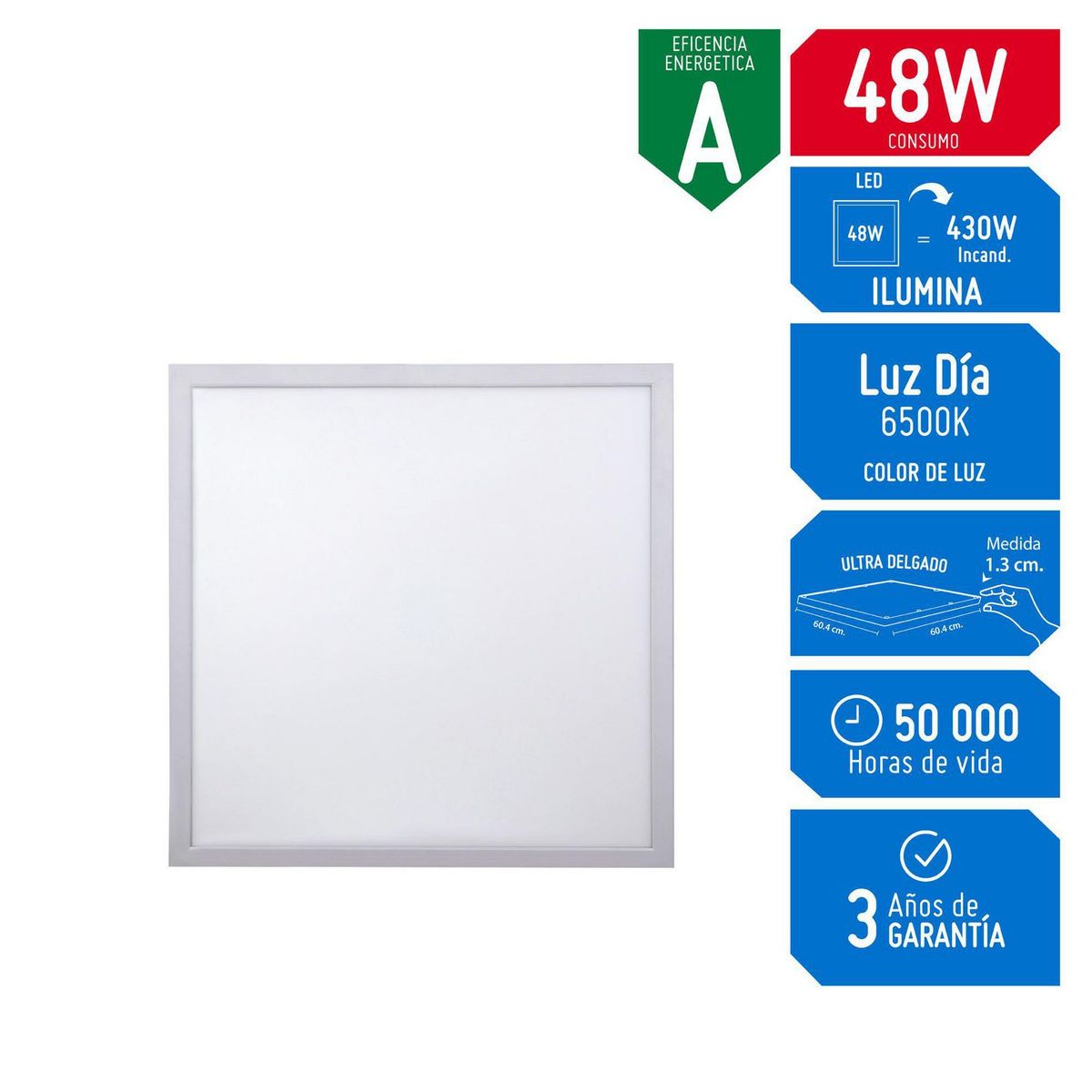 GZ LIGHTING - Panel LED 60x60 48w Luz Día