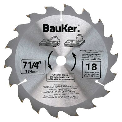 Disco de Sierra Circular 7 1/4'' 18 Dientes