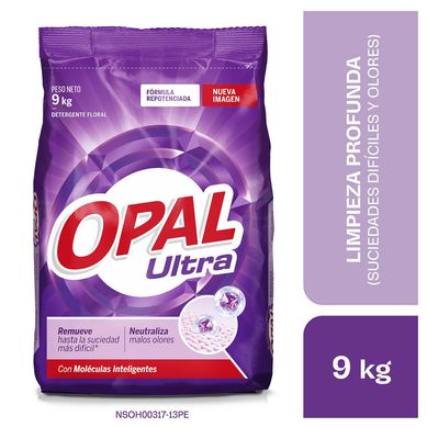 Detergente en Polvo Opal Ultra Floral 9 kg.