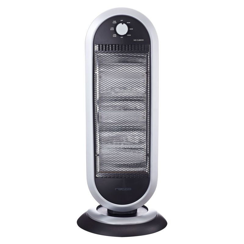 RECCO - Calefactor Halógeno Recco 1200W 5m2 FH-HH-03G