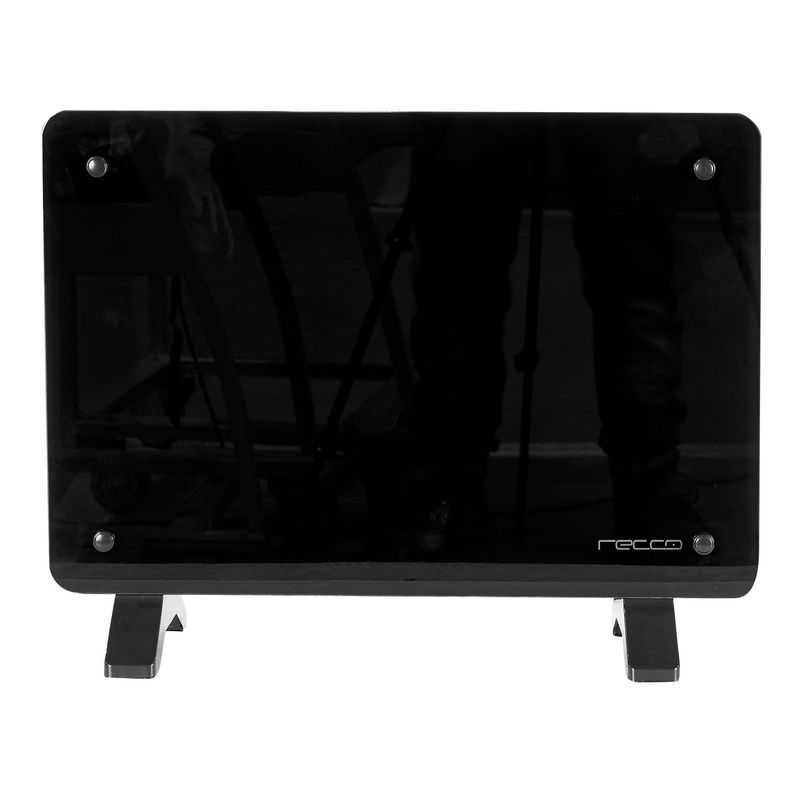 RECCO - Panel Convector Recco 1500W Vidrio Templado GHF-22H Negro