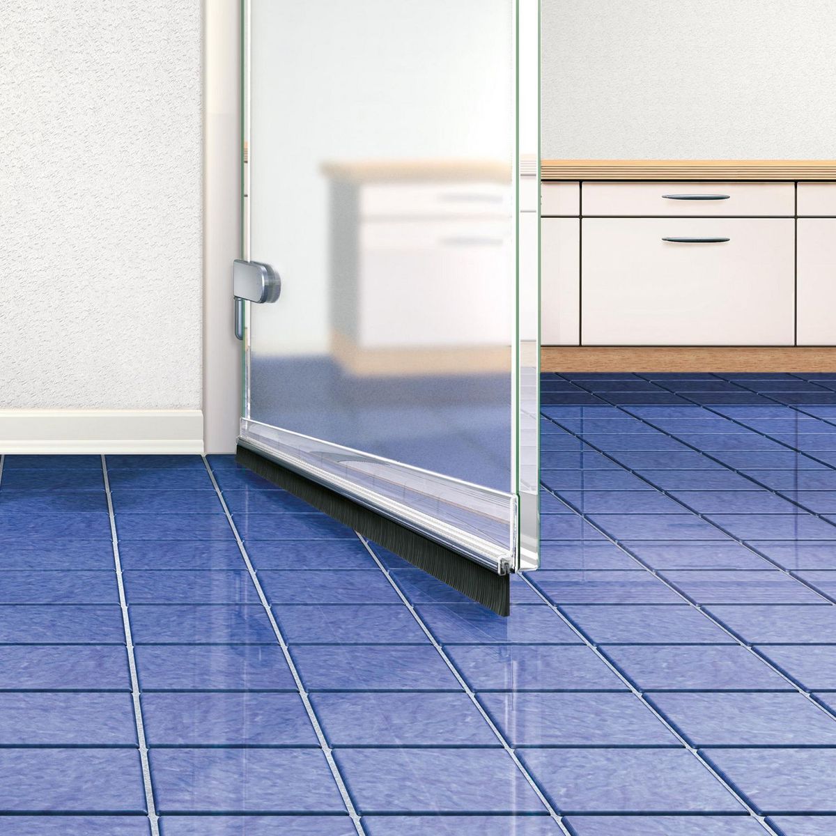 TESA - Burlete Adhesivo para Puerta Rígido Transparente 1 m.