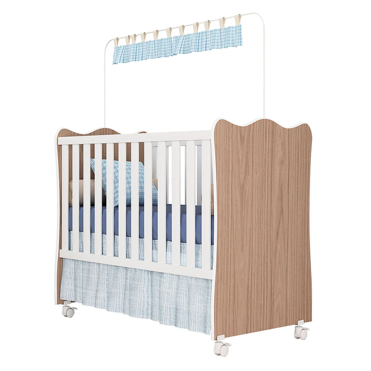 CASA BELLA - Cuna Cuore Roble/Blanco