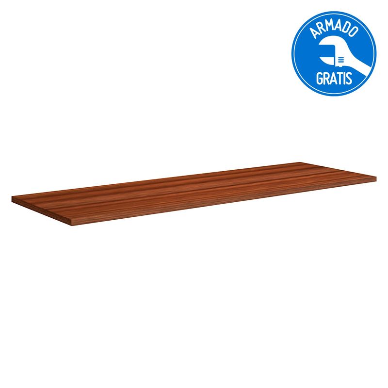 CASA BELLA - Repisa Flotante Nogal 90x20cm
