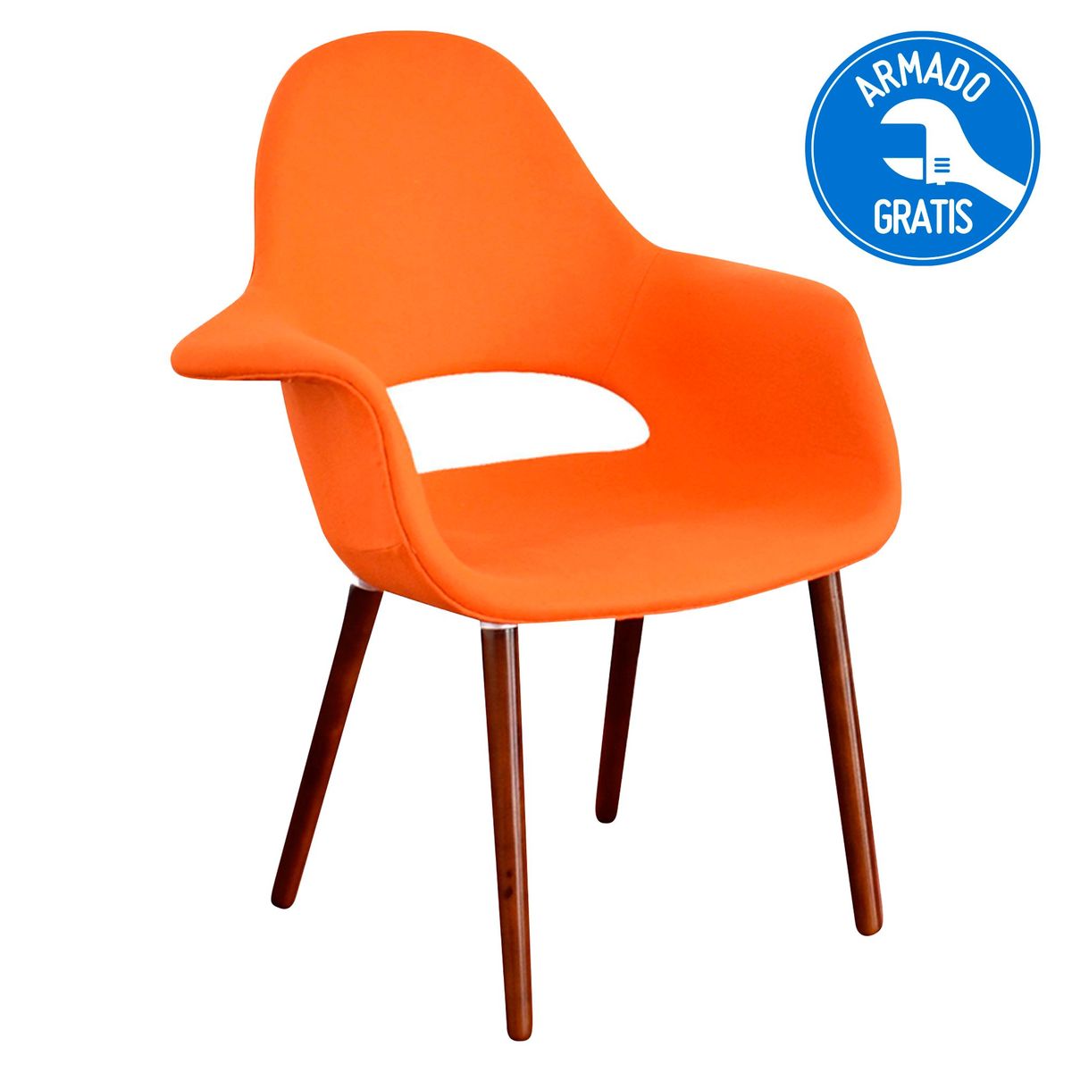CASA BELLA - Silla Cashmere Naranja