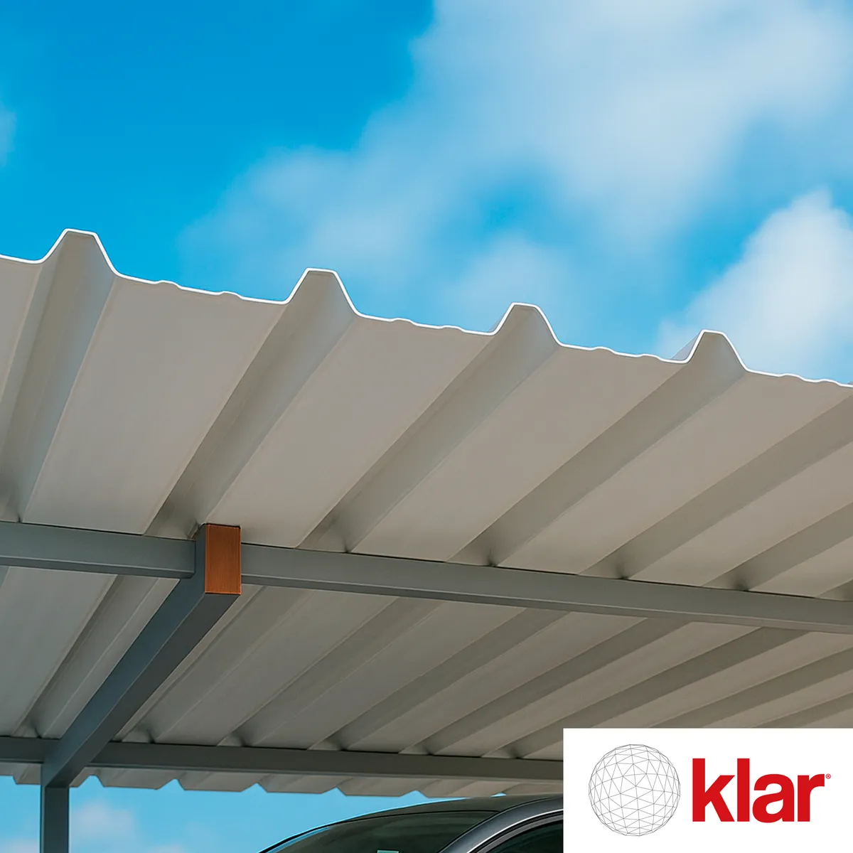 KLAR - Panel Termoacústico Klar TK5 Home 1.07 m x 3.6 m Rojo Teja