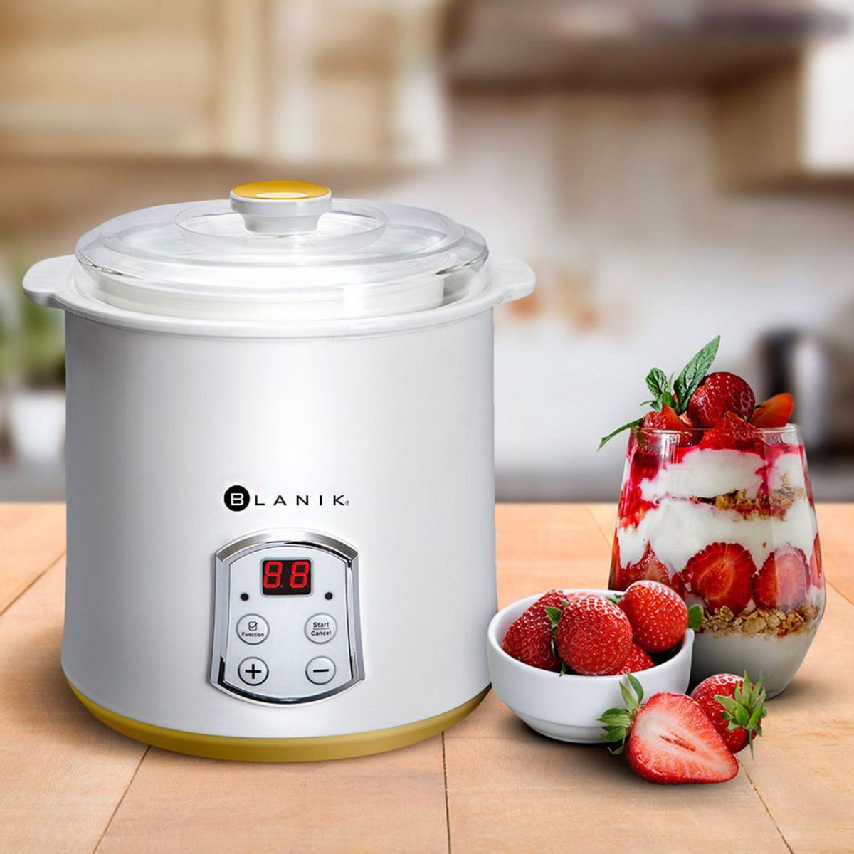 BLANIK - Máquina para Hacer Yogurt YMP048 Blanco