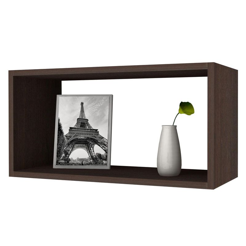 MODUPAK - Repisa Rectángulo Decorativo Nogal