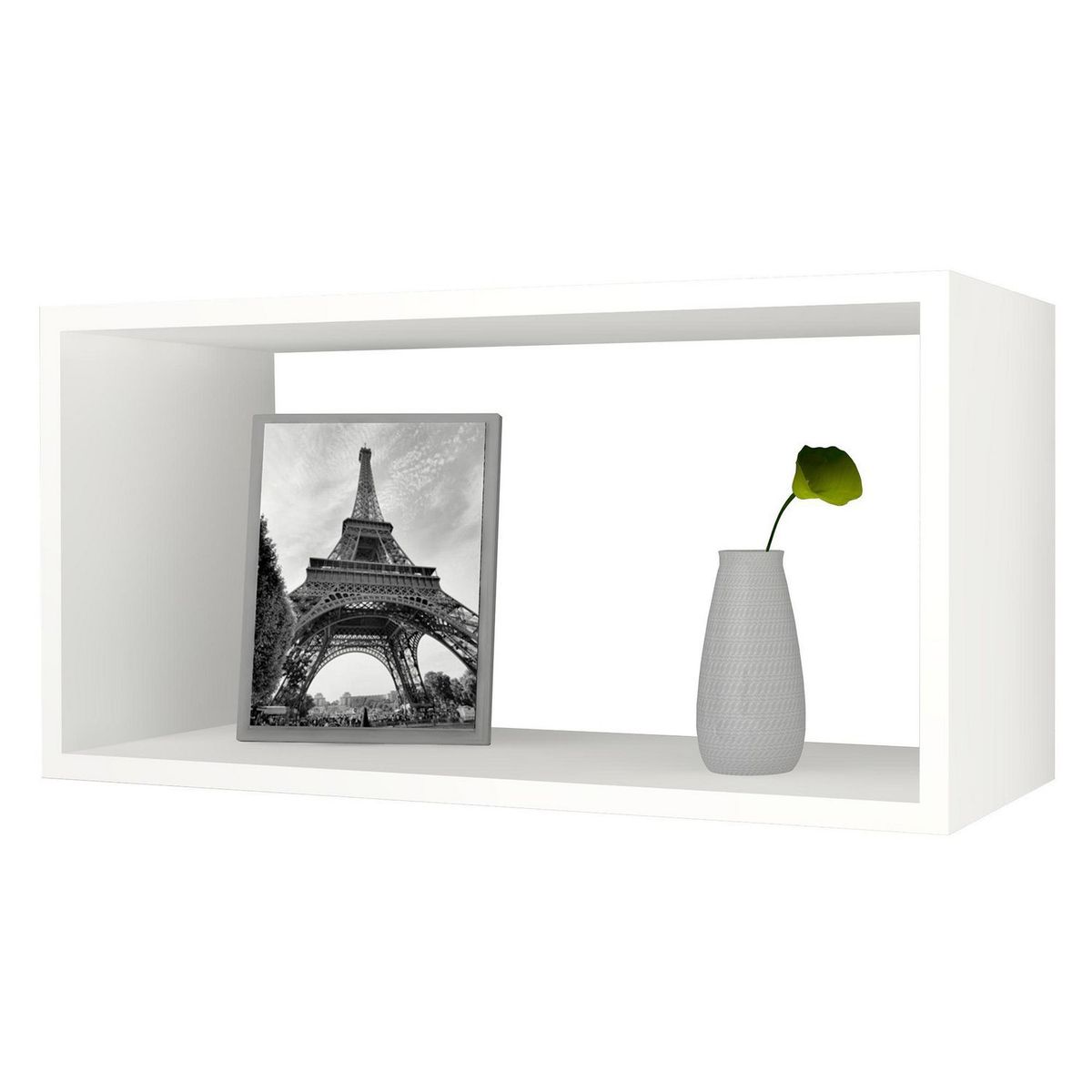 MODUPAK - Repisa Rectángulo Decorativo Blanco